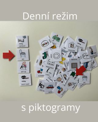 Denní režim s piktogramy pomáhá dětem lépe se orientovat v průběhu dne. Kartičky zobrazují jednotlivé činnosti a dítě díky...
