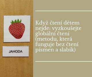Globální čtení - první krok ke slovům i porozumění Nejde jen o učení písmen nebo spojování do slabik. Globální čtení...